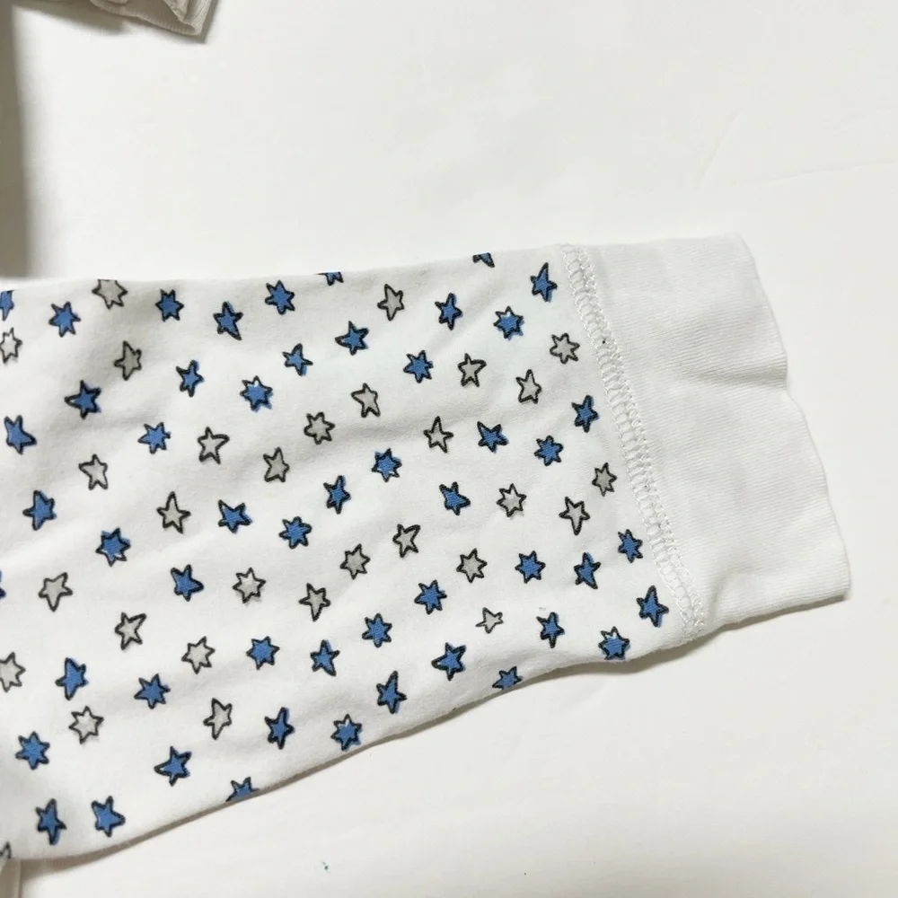 Roller Rabbit Kids White and Blue Starry Kids Pajama Set Size 8 Years